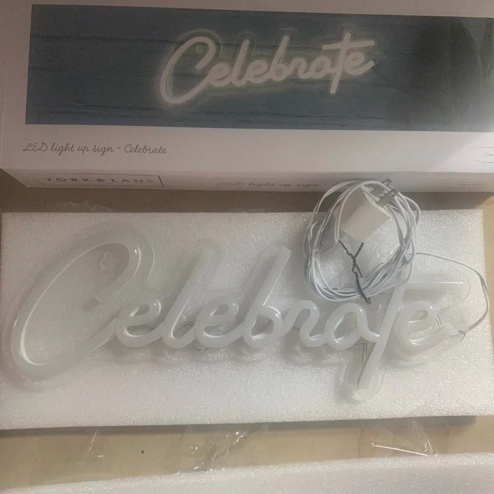 Celebrate Neon Sign
